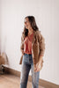 RESTOCK Hayrides Button Down Luxe Thermal Hoodie - Camel
