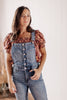 Changing Seasons High Waist Tummy Control Overall Flare - Judy Blue