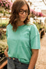Floatin' Is All I Want To Do Oversized Tee with Chest Pocket - Teal