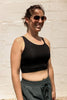 Agility & Ability Asymmetrical Strap Black Sports Bra