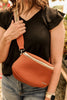 Sutton Crossbody Brown Zippered Sling Bag