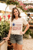 RESTOCK Land That I Love Sunflower Flag Tee - Rustic Honey