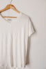 Solid Foundation White V-Neck Basic Tee