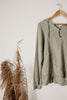 Abounding Aspens Sage Soft Cotton Drawstring Hoodie