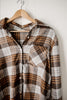 Back Roads Rust & Brown Checkered Flannel Shirt