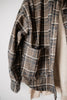 Brown Plaid Crop Swing Flannel Jacket