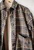 Brown Plaid Crop Swing Flannel Jacket