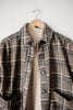 Brown Plaid Crop Swing Flannel Jacket