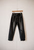 Black Distressed Boyfriend Jeans with Rolled Up Hem - Risen