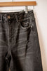 Black Distressed Boyfriend Jeans with Rolled Up Hem - Risen