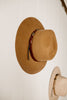 Western Belt Wool Hat With Sturdy Brim - Pecan