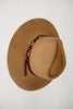 Western Belt Wool Hat With Sturdy Brim - Pecan