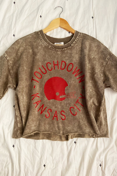 Rustic KC Chiefs Bleached Tee