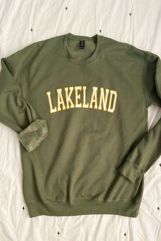 Lakeland Green & Gold Crew Sweatshirt