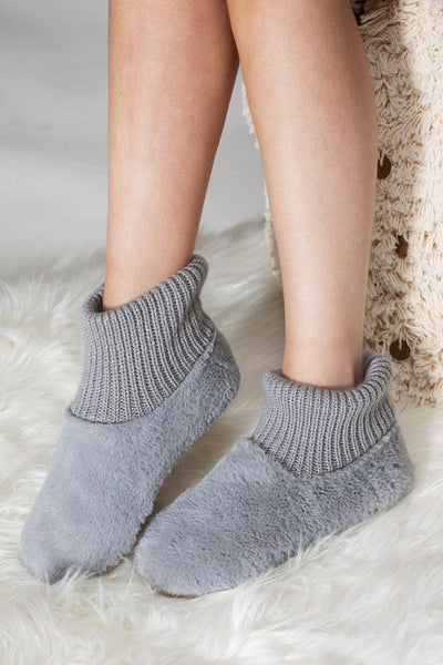 Plush Faux Fur Slipper Non-Slip Socks