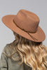 Fine Wool Hat with Suede Belt - Two Colors