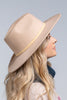 Fine Wool Hat with Suede Belt - Two Colors