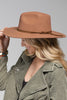 Fine Wool Hat with Suede Belt - Two Colors