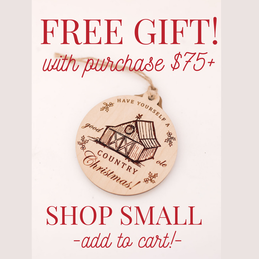 FREE GIFT - Country Christmas Ornament by Rustic Honey
