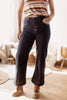 Dark Wide Leg Button Front Jeans - Risen Denim