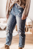 Destructed High Rise Boyfriend Jeans - Risen Denim