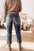 Destructed High Rise Boyfriend Jeans - Risen Denim