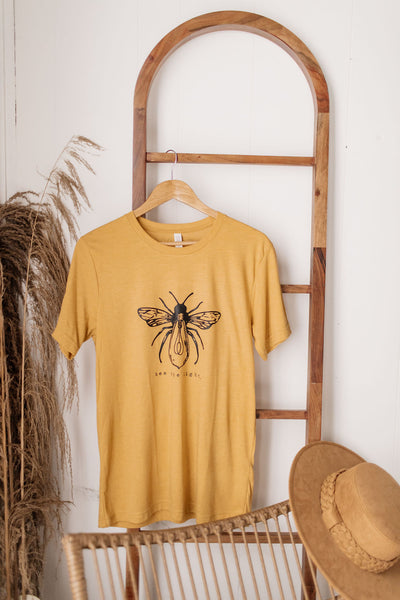 Bee The Light Tee - Rustic Honey Label
