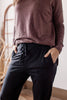 Hustle Time Black Lounge Joggers