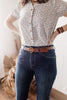Simple Country Life Brown Leather Belt