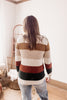Slow Falling Leaves Fall Color Block Knit Sweater