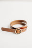 Simple Country Life Brown Leather Belt