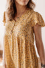 Sunshine & Smiles Yellow Floral Babydoll Sundress