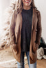 Comfy Knit Collared Cardigan with Pockets - Camel