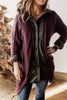 Slowing Down & Sipping Merlot Open Front Cardigan With Pockets
