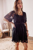 Dressy Date Night Black Lace Romper