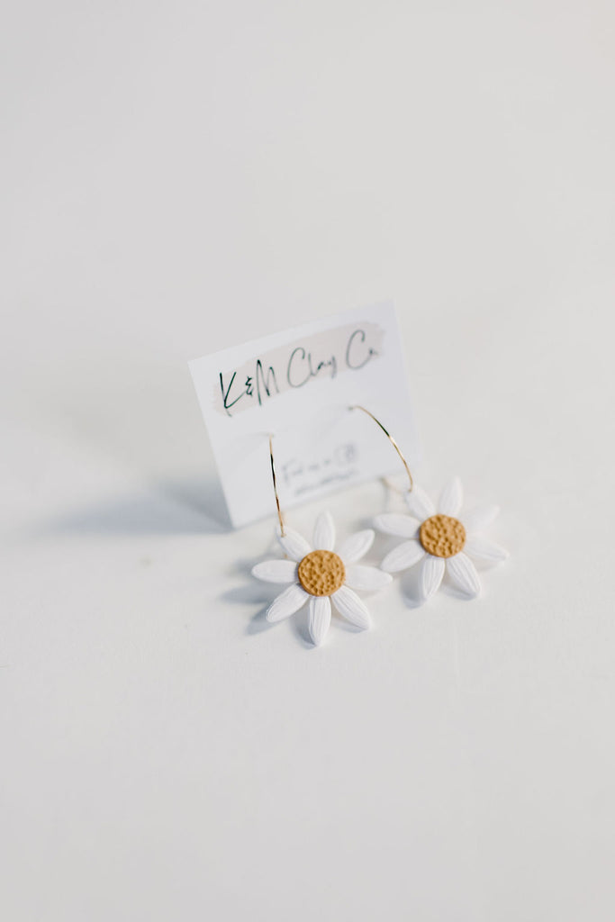 Daisy Dangles - K&M Clay Co. Handmade Clay Earrings