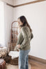 Silent Disco Diva Olive Zip Up Lightweight Jacket with Pockets