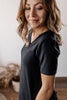 Fall Foundation Comfort Basic V-neck Tee - Black