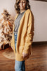 Slowing Down Golden Honey Open Front Cardigan With Pockets