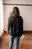 New Year Fun Cable Knit Pullover Long Sleeve Black Sweater