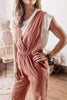 Rose All Day V-Neck Jumpsuit With Pockets