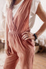 Rose All Day V-Neck Jumpsuit With Pockets