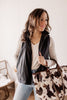 Let Her Rip Black Zip Up Vest With Pockets & Side Slits