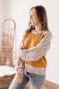 Curl Up With A Good Book Camel Balloon Sleeve Sweater