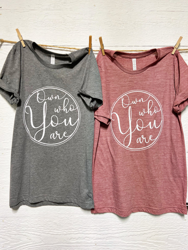 Own Who You Are Tee - Rebekah Scott Designs Collab