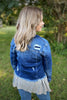 The Go-To Destructed & Cropped Stretch Denim Jacket - Risen