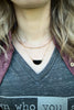 Two-In-One Black Pendant Layered Gold Chain Necklace
