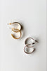 Small Matte Hoop Earrings - Gold or Silver