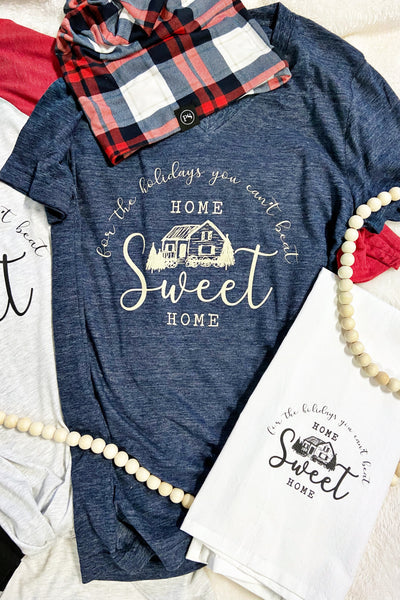 Home Sweet Home For The Holidays - Cream Print
